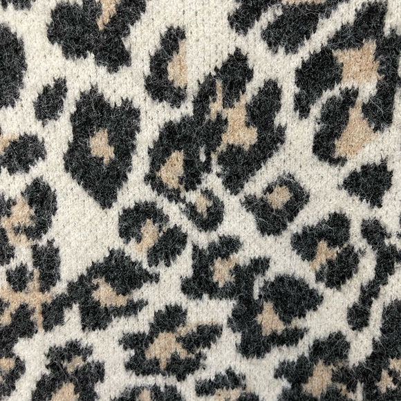 Loft Mock Neck Leopard Sweater - Picture 7 of 7